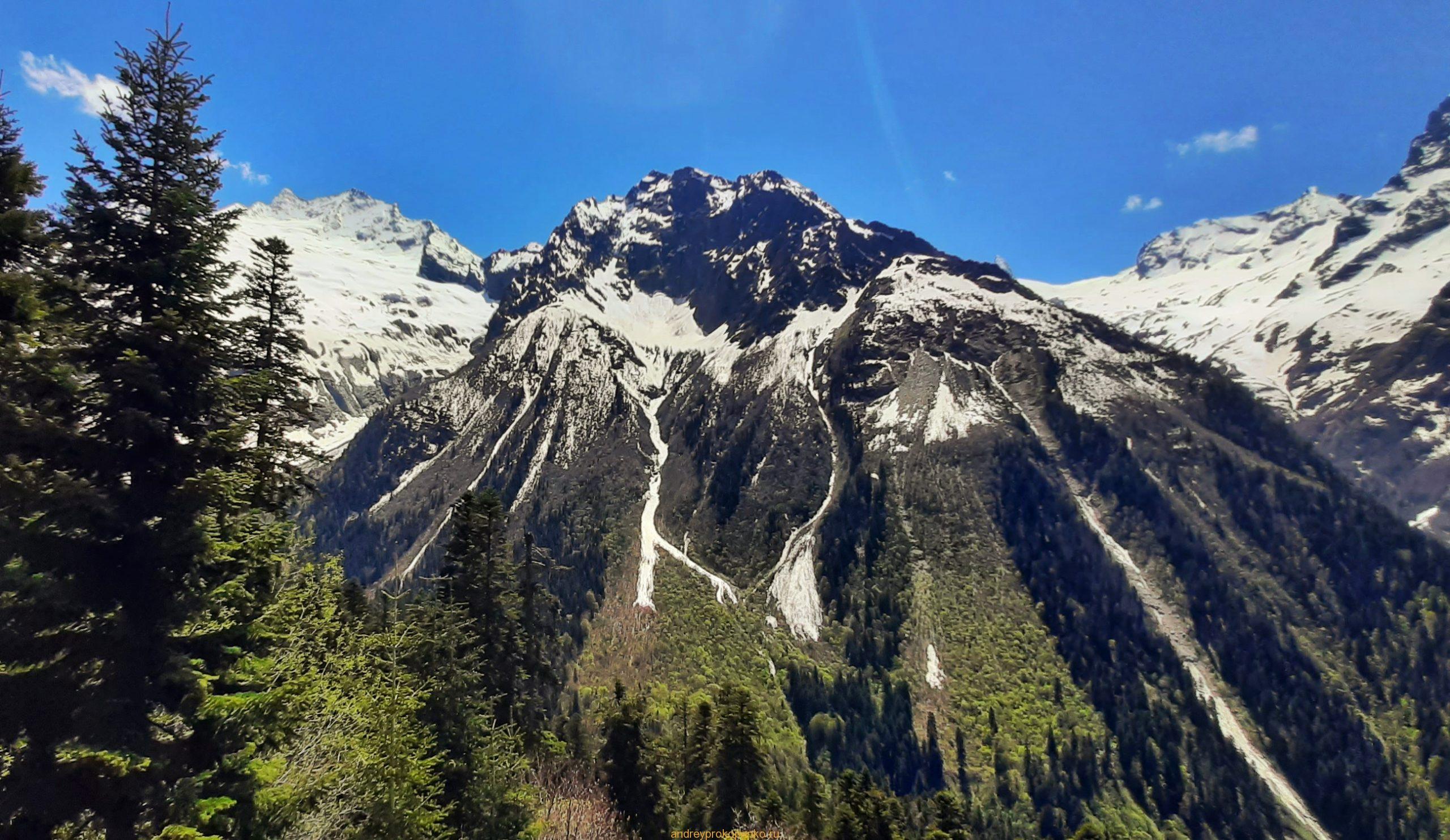 Путешествие в сказку. Домбайские вершины и сосны
