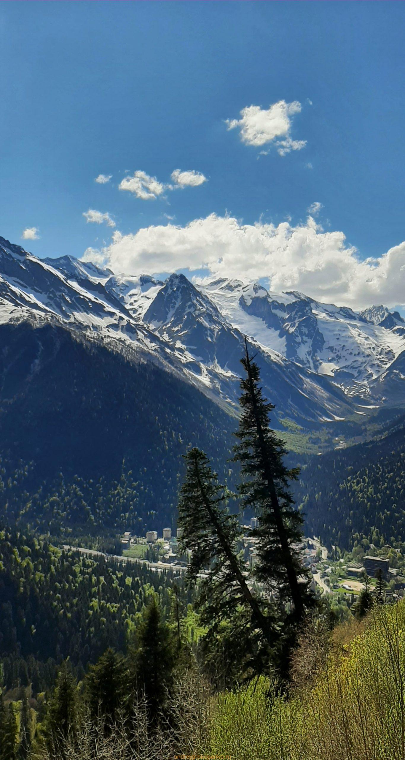 Путешествие в сказку. Домбайские вершины и сосны