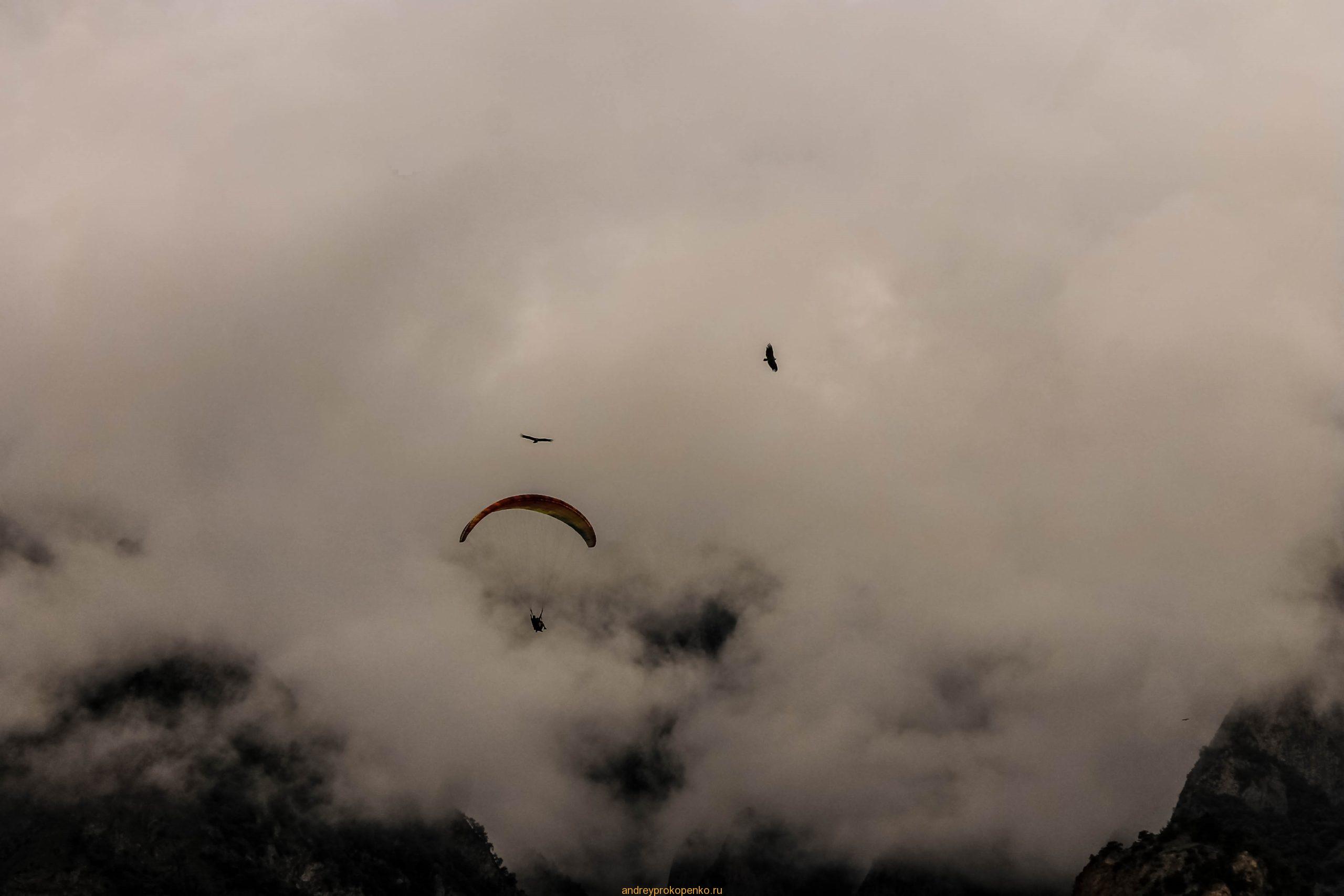 Полеты на параплане. Флайчегет