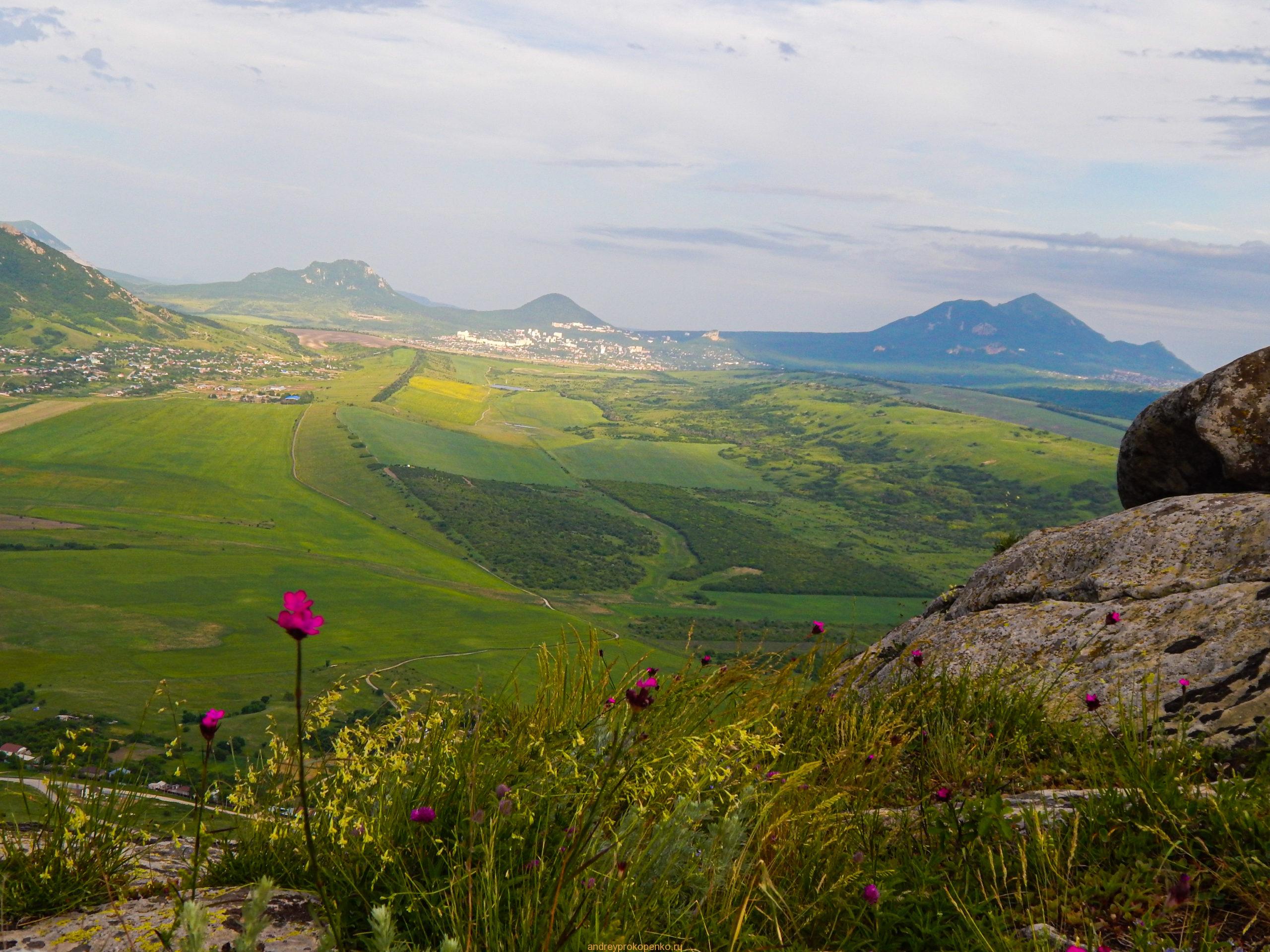 Поход на гору Верблюд на КМВ. Лето, цветы, облака