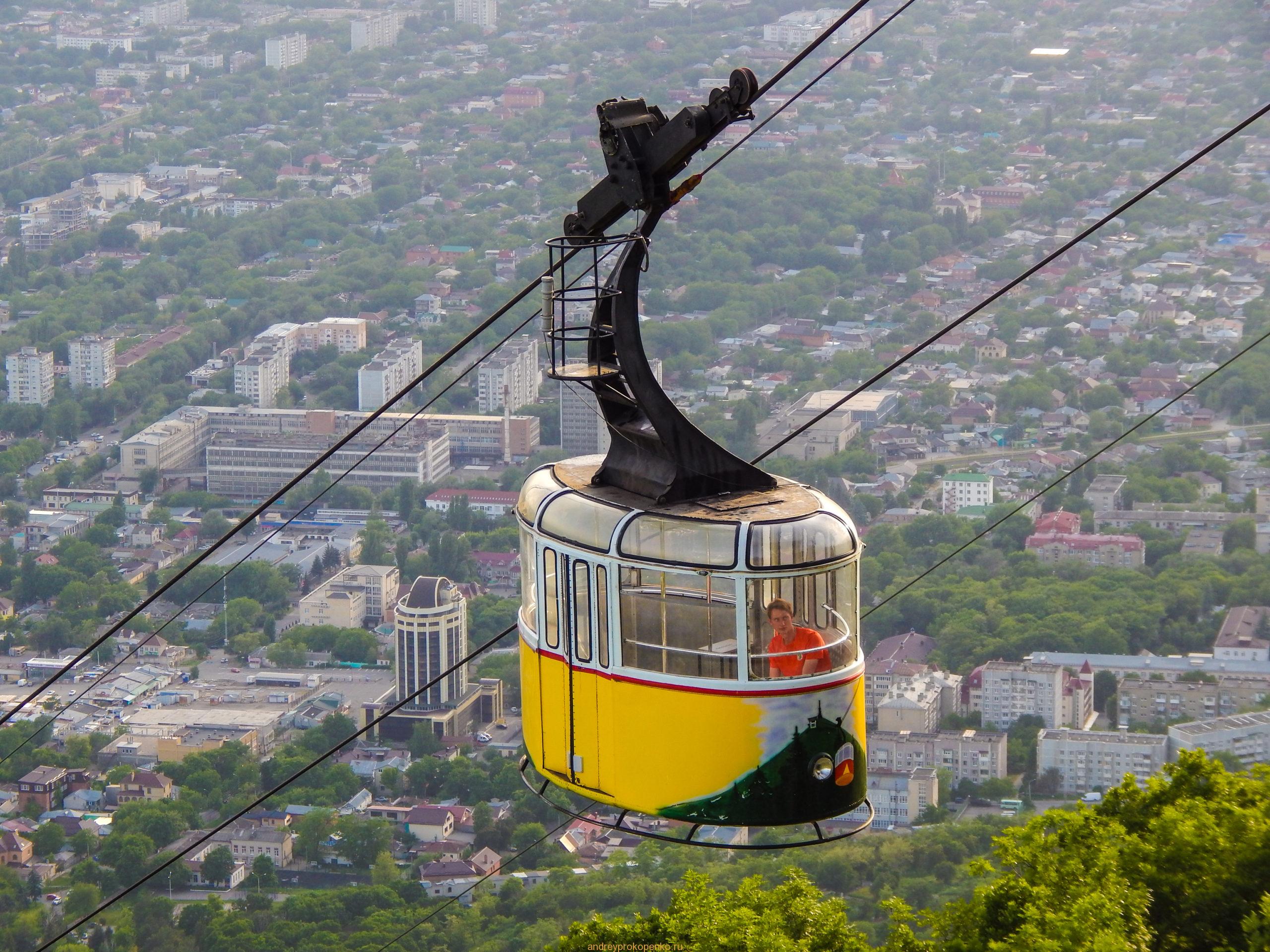 Гора Машук. Подъем на канатной дороге