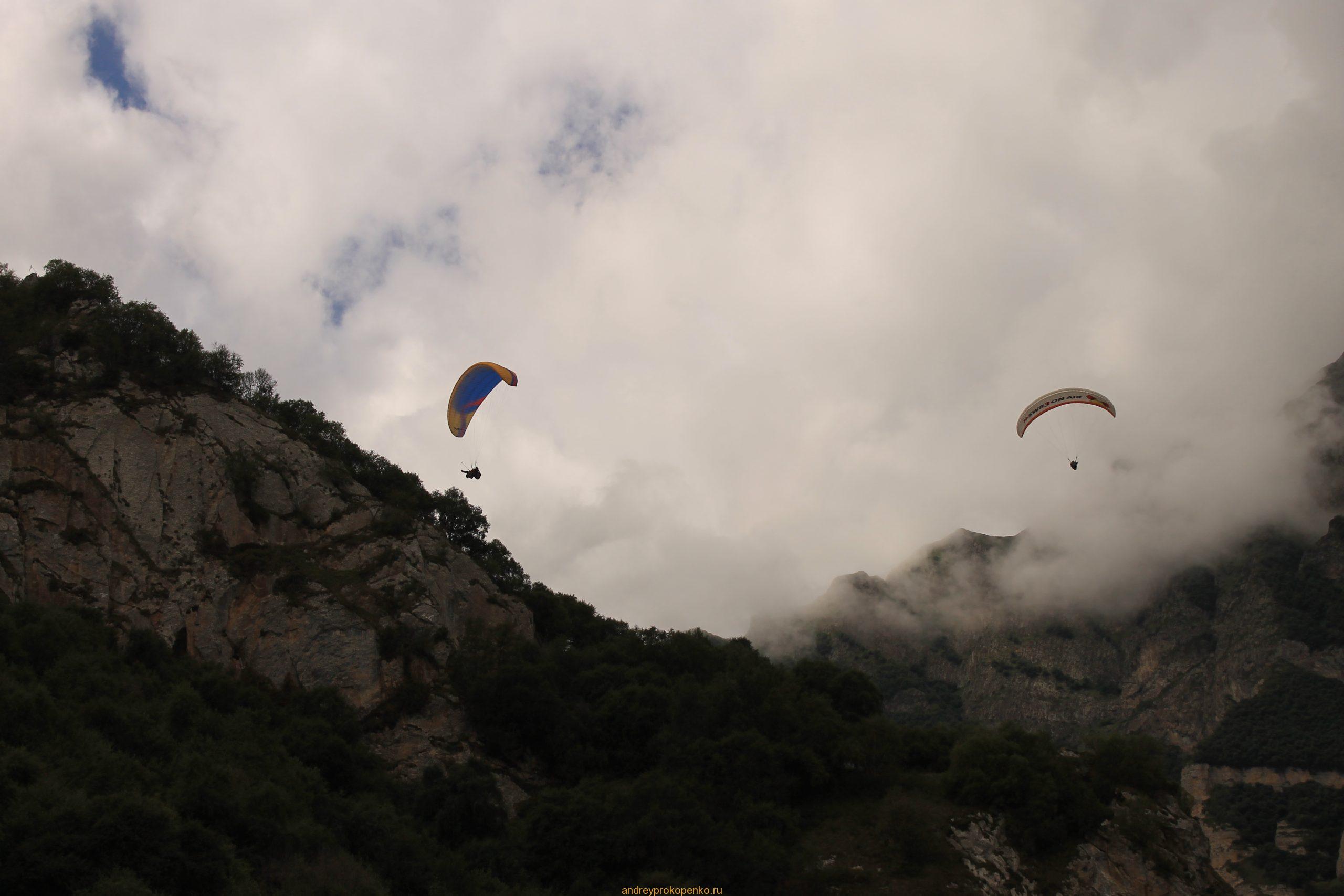 Полеты на параплане в КБР. Парадром Флайчегем