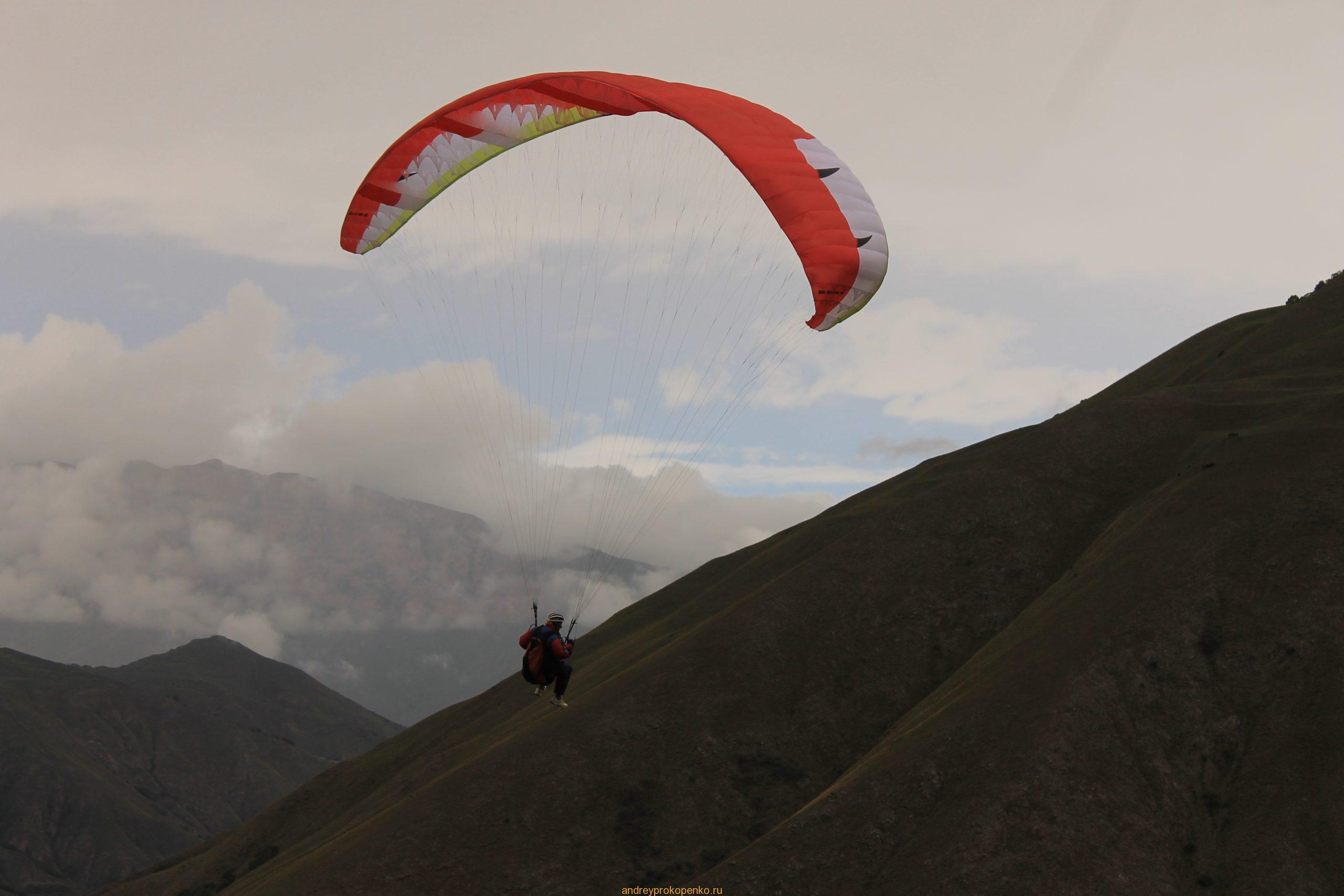 Полеты на параплане в КБР. Парадром Флайчегем