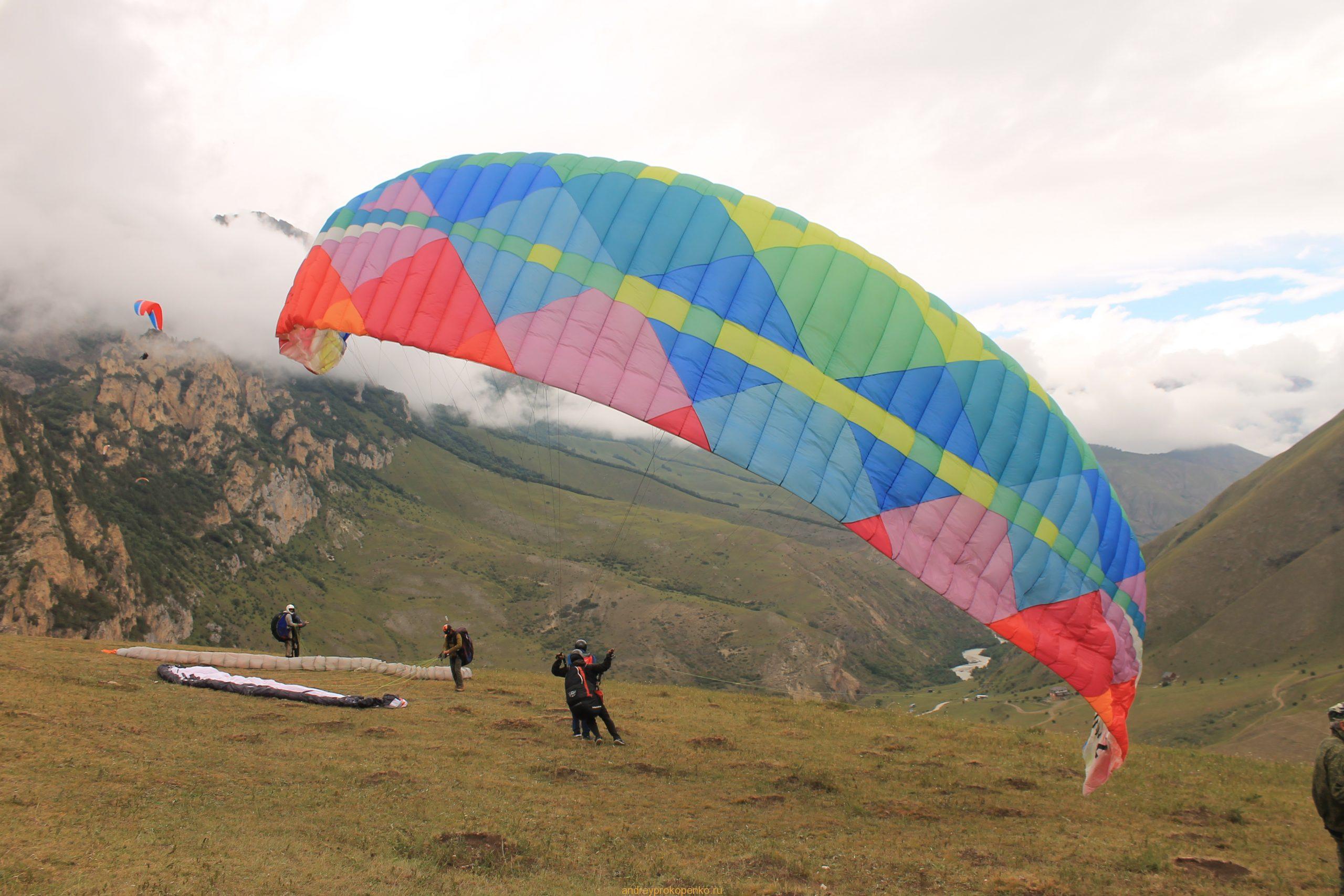 Полеты на параплане в КБР. Парадром Флайчегем