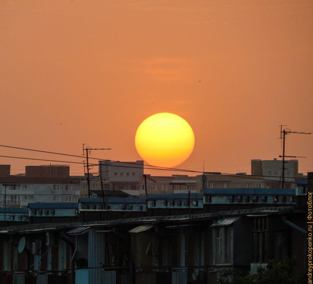 Очередной закат из окна и рафтинг по горной реке в Пятигорске