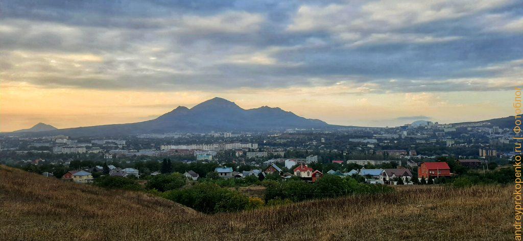 Пылевой закат в Пятигорске