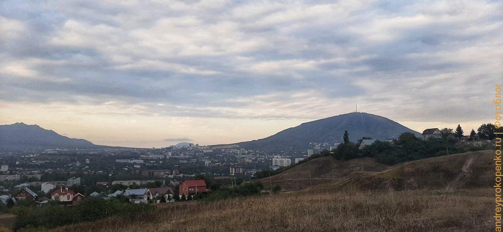 Пылевой закат в Пятигорске