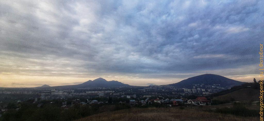 Пылевой закат в Пятигорске