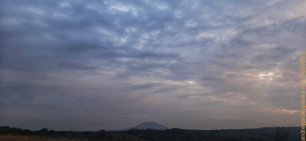 Пылевой закат в Пятигорске