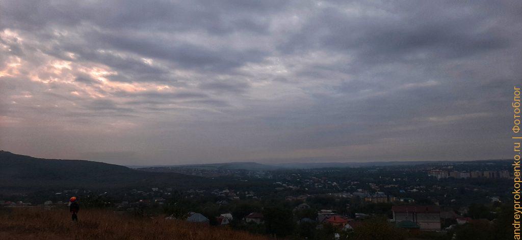 Пылевой закат в Пятигорске