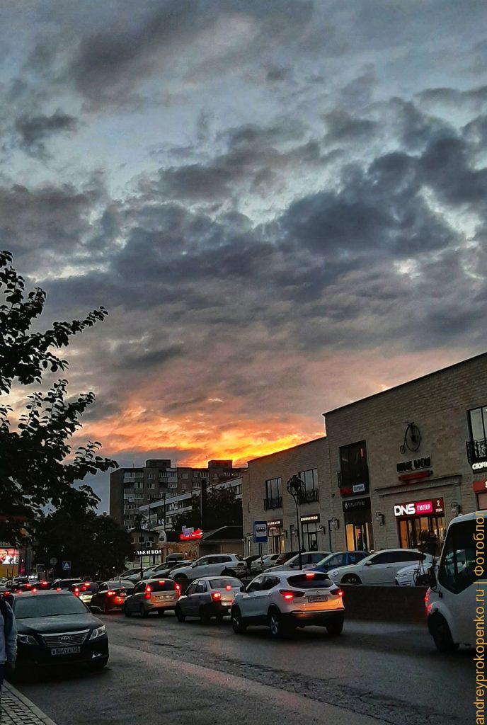 Закат и радуга в Пятигорске