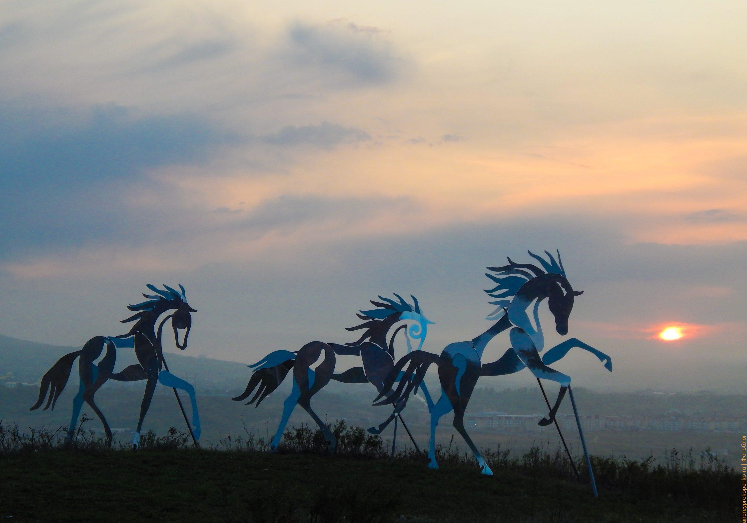 Металлические кони в регионе КМВ