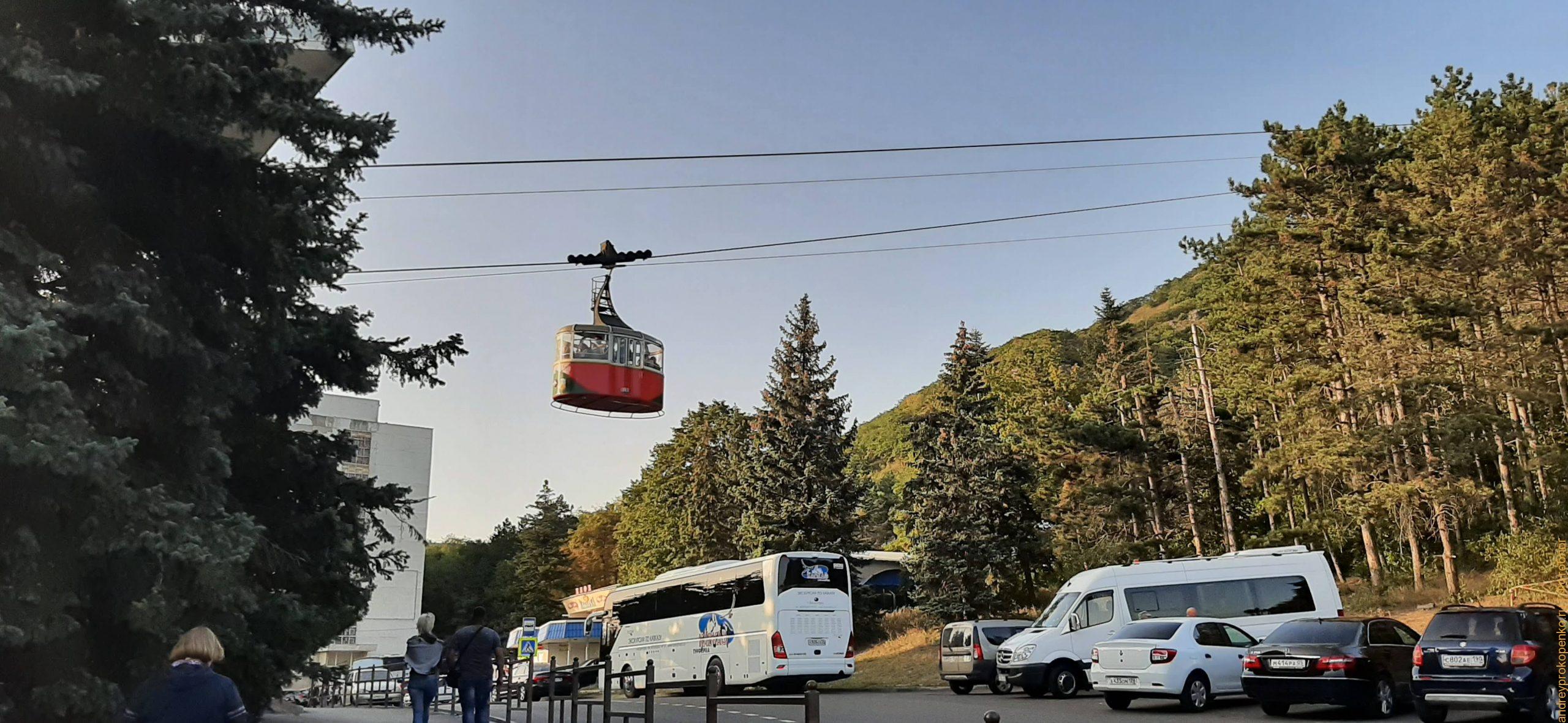 Вагончики канатных дорог на Северном Кавказе