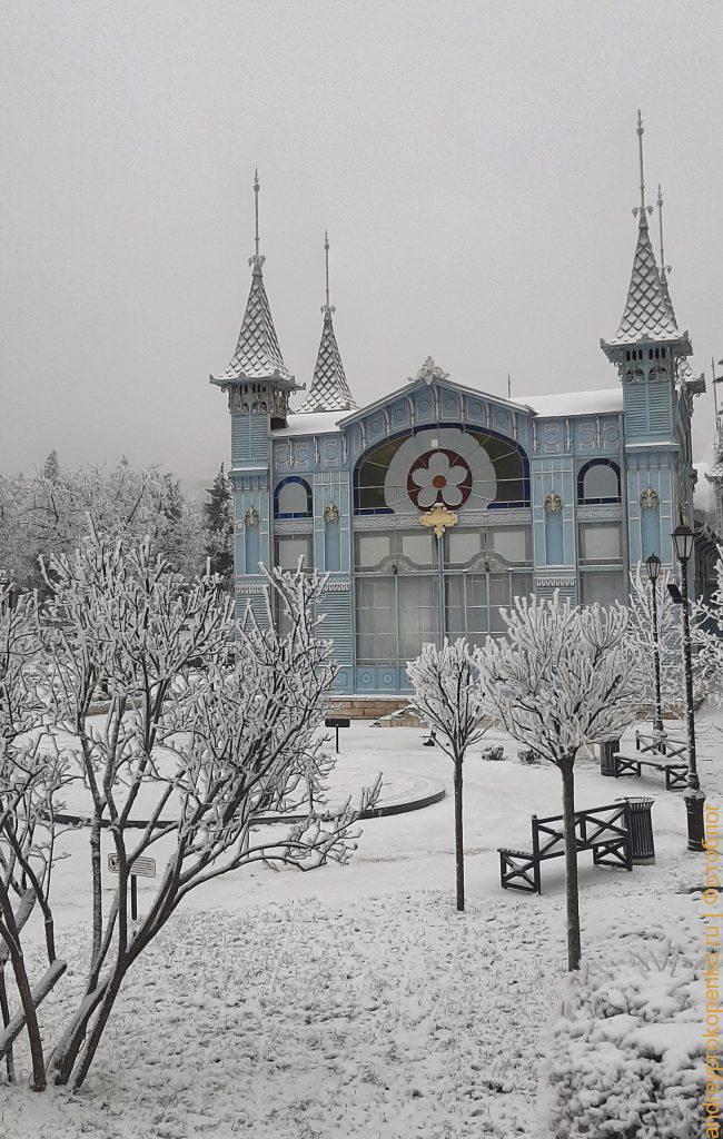 Зимняя красота в Пятигорске. Парк Цветник