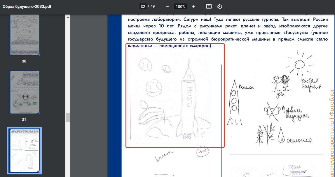 Социологическое исследование А. Токарева "Образ будущего - 2033"