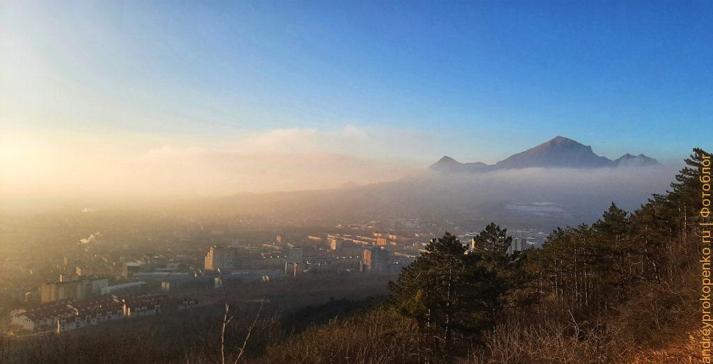 Волшебный зимний закат в Пятигорске