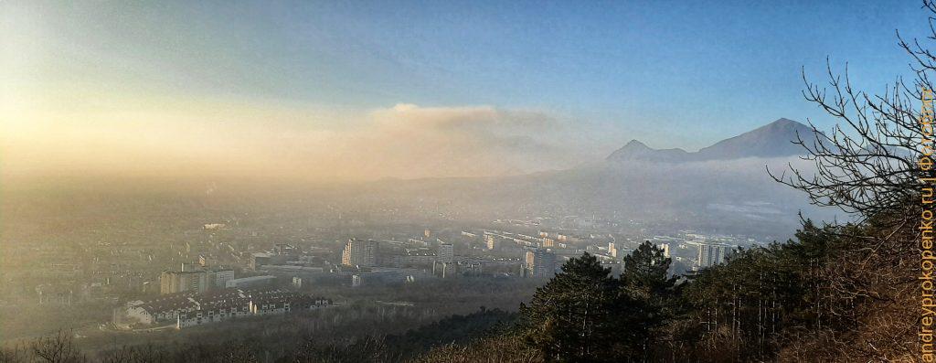 Волшебный зимний закат в Пятигорске