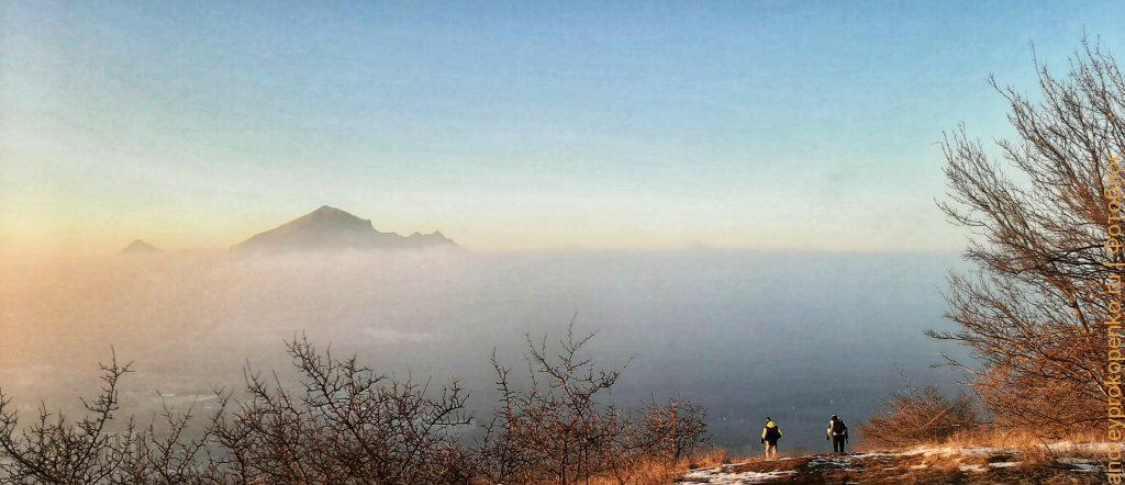 Волшебный зимний закат в Пятигорске