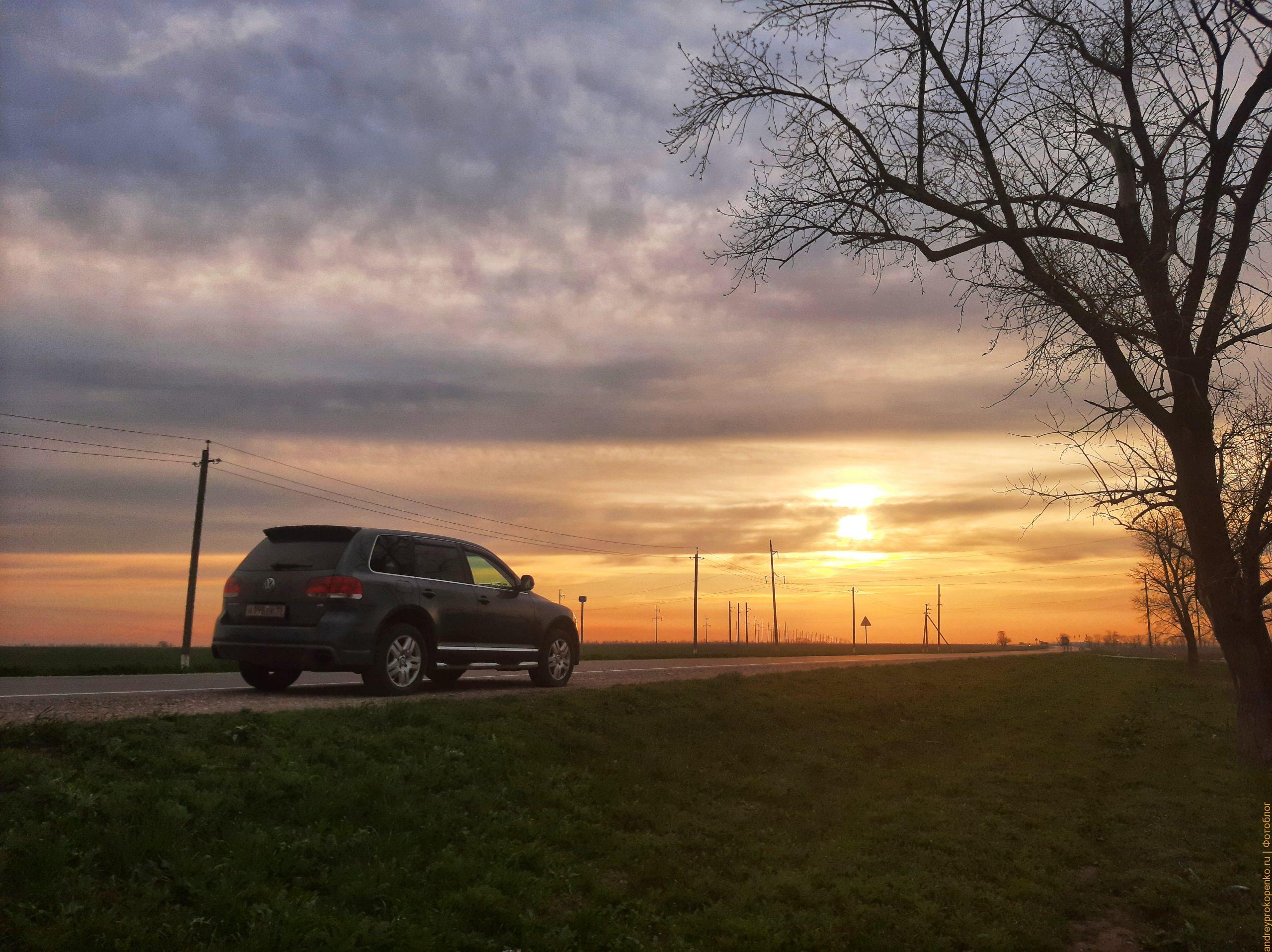 Шикарный весенний закат на Ставрополье