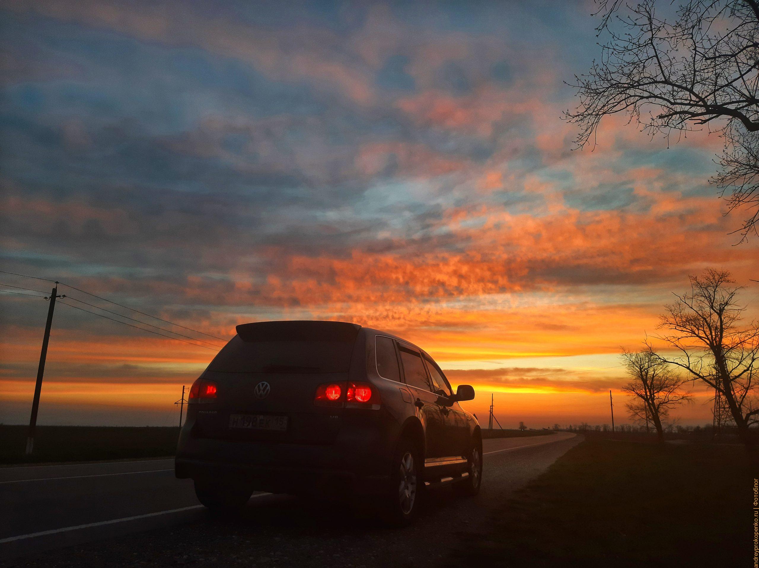 Шикарный весенний закат на Ставрополье