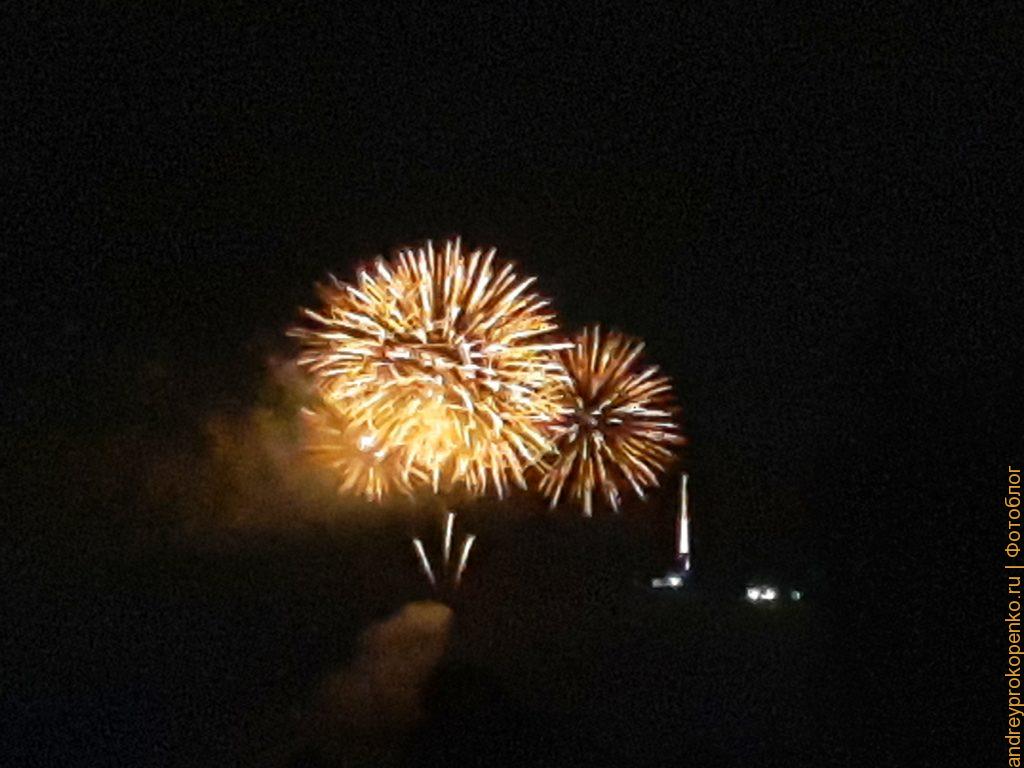 Фейерверк на день Победы 2023 на 9 мая с вершины горы Машук