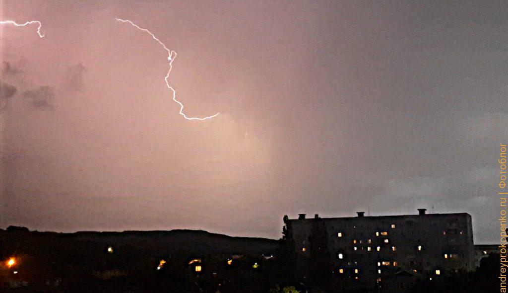 Сильнейшая гроза в регионе КМВ