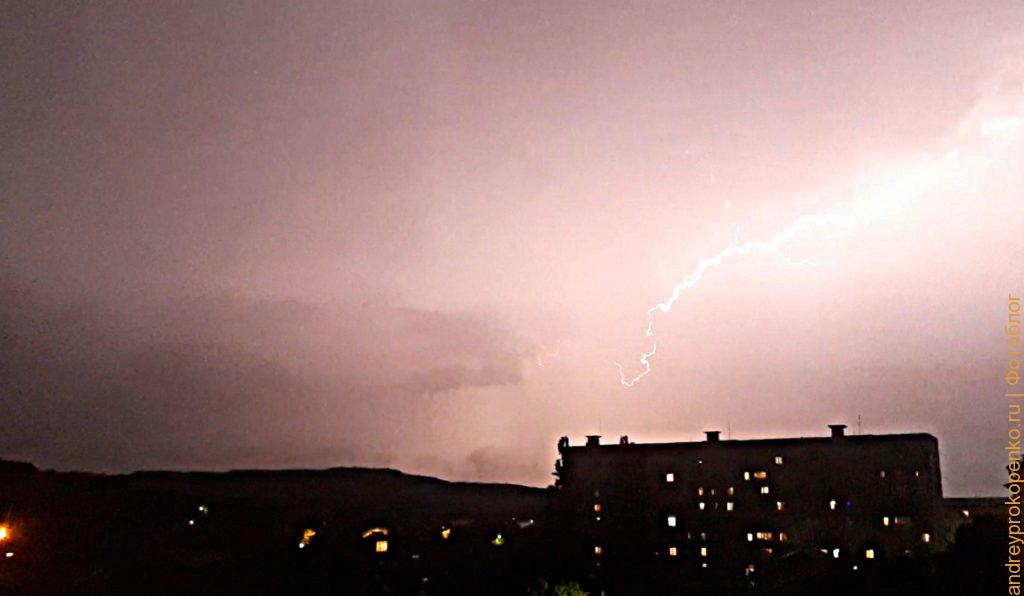 Сильнейшая гроза в регионе КМВ