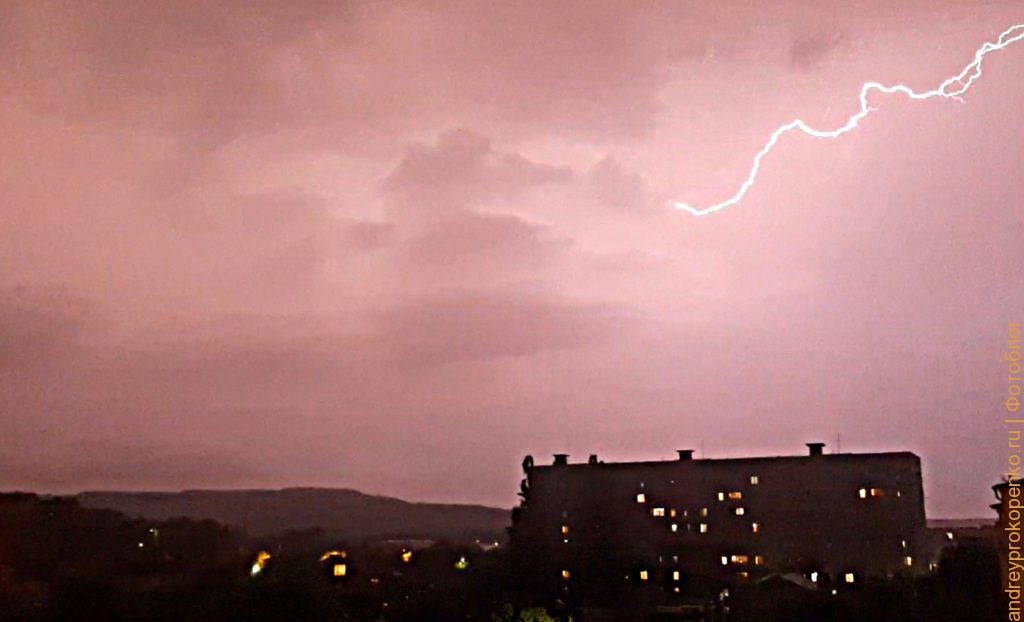 Сильнейшая гроза в регионе КМВ