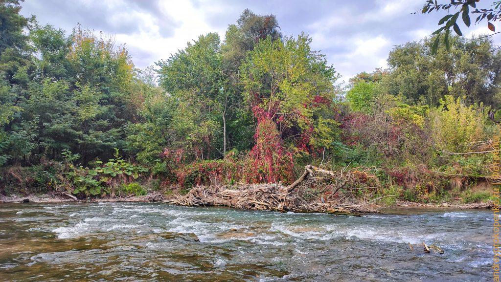 Осенняя прогулка по берегу Подкумка в Пятигорске