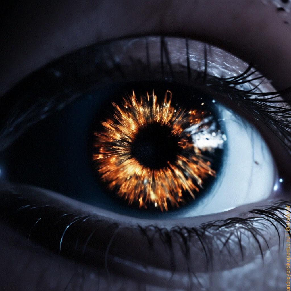 Огромный красивый глаз в небе. Красивая картинка