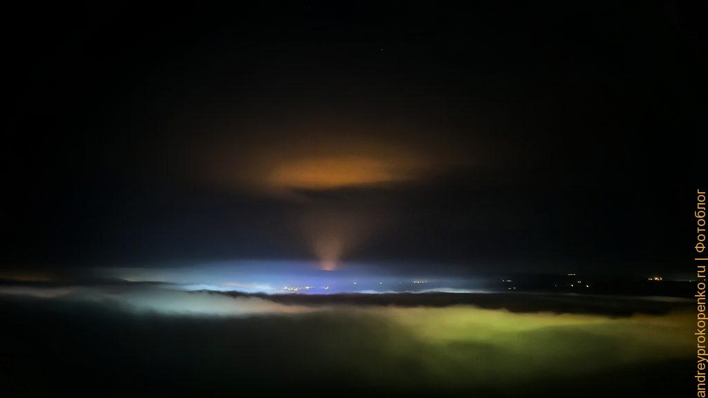 Ночной туман в Пятигорске