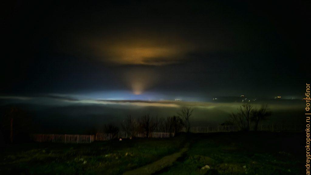 Ночной туман в Пятигорске