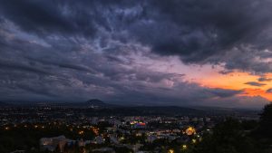 Яркий закат в Пятигорске
